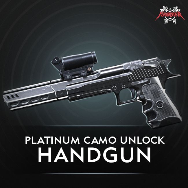 Call of Duty MW Handgun Platinum Camo Unlock Boost CoD Modern Warfare Boosting
